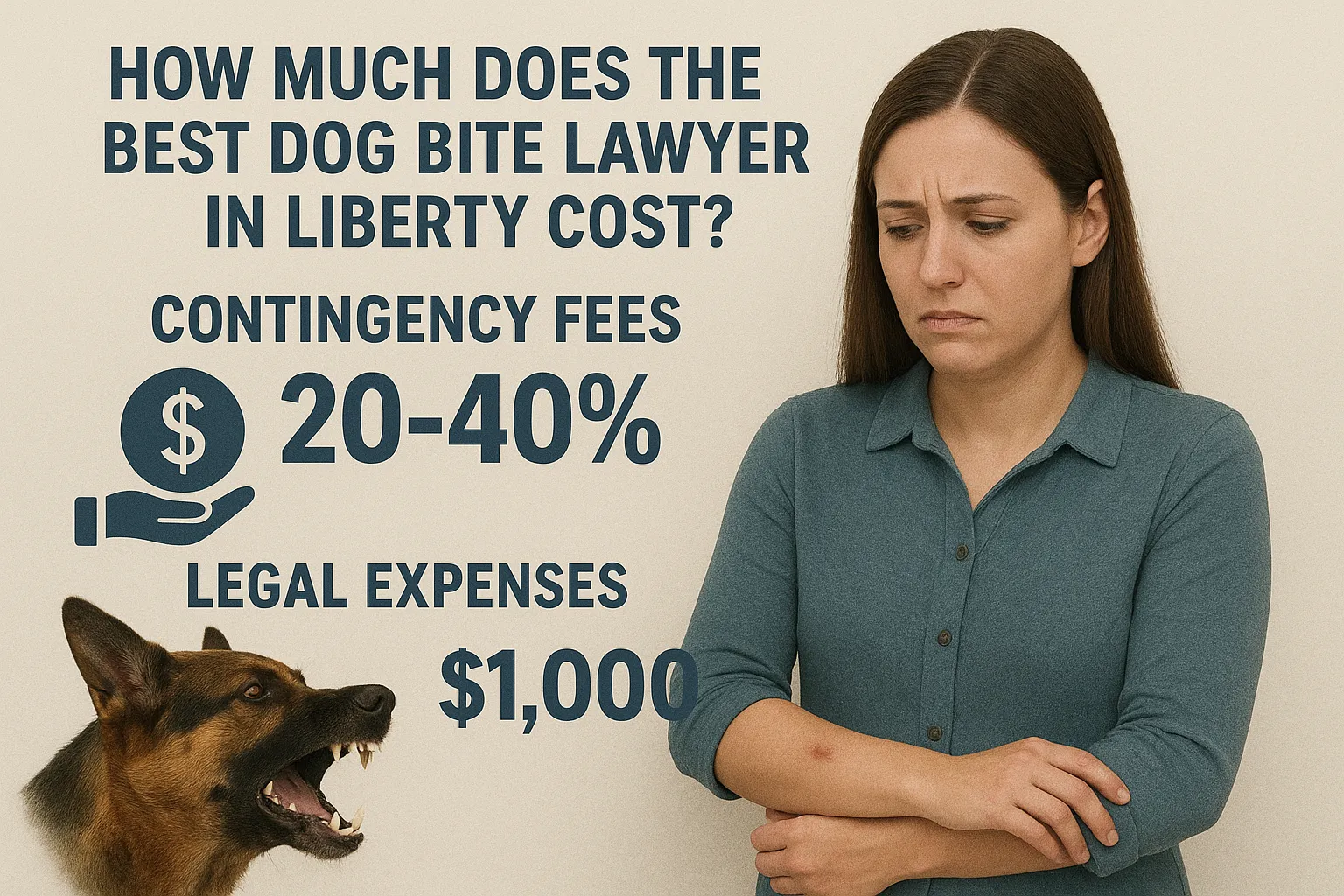 How much does the best dog bite lawyer in Liberty cost?