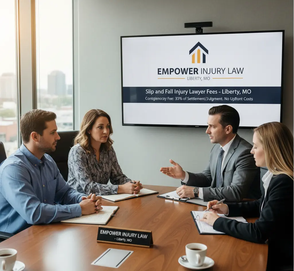 How much does a slip and fall injury lawyer in Liberty cost