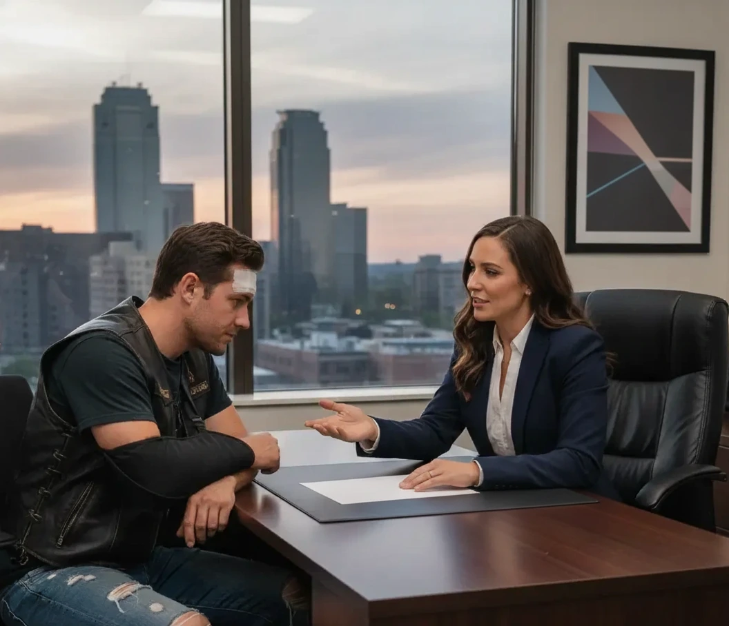 Can a Kansas motorcycle accident attorney help if I wasn’t wearing a helmet