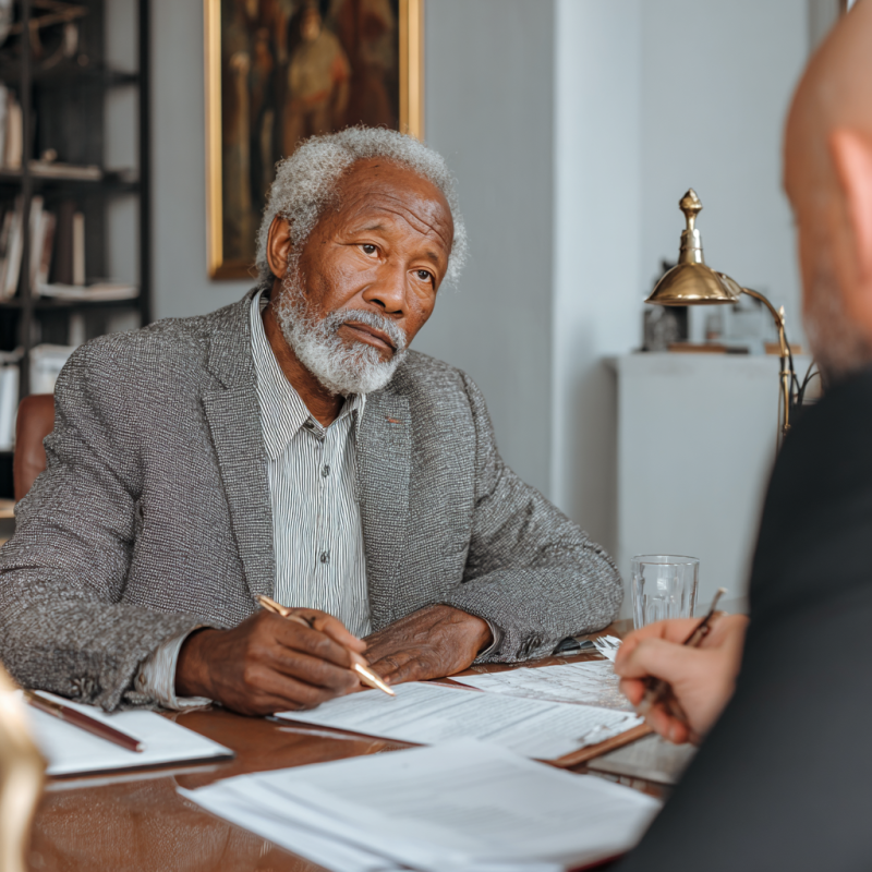 Client meeting with attorney discussing how do I find the best dog bite lawyer in Kansas at Empower Injury Law