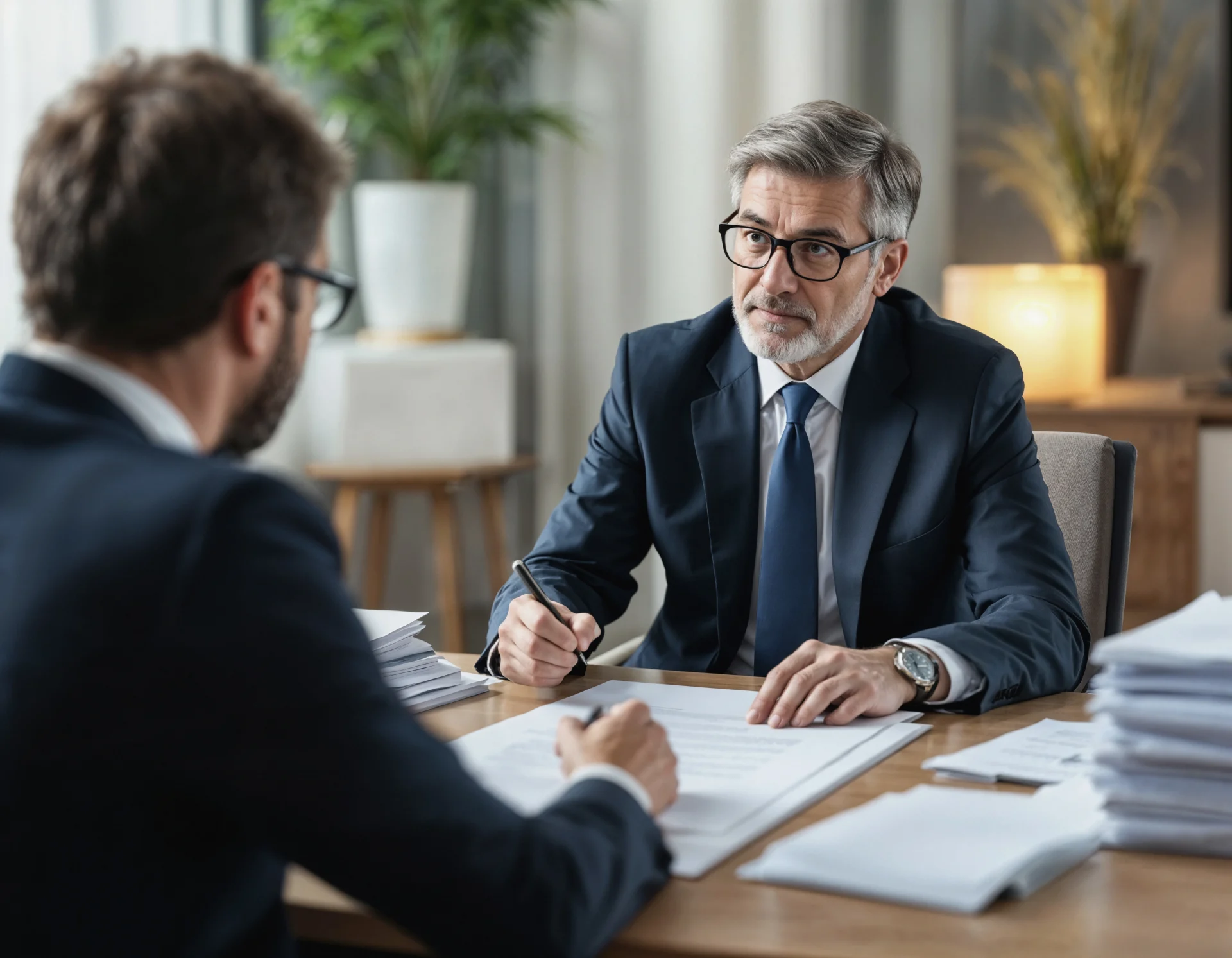Client discussing insurance claim with a car accident lawyer near me at Empower Injury Law